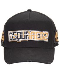 DSquared² - Accessoires ,Zwart ,Katoen Caps - Lyst