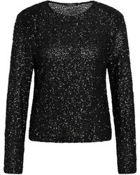 Bruuns Bazaar - Overhemden ,Zwart ,Pailletten Zwarte Pailletten Blouse - Lyst