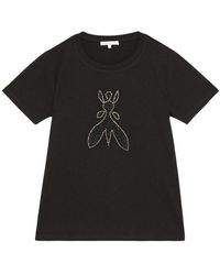 Patrizia Pepe - Camiseta con mosca bordada a mano - Lyst