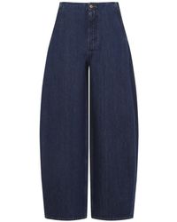 Jil Sander - Denim Relaxed High Rise Jeans - Lyst