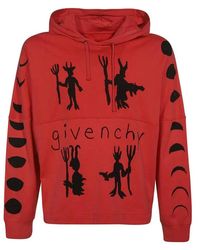 Givenchy - Cotton Hooded Sweatshirt - Lyst
