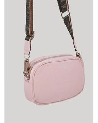 Pepe Jeans - Nylon schultertasche marge rose - Lyst