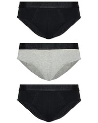 AllSaints - Ondergoed ,Zwart ,Katoen 3-Pack Slips - Lyst