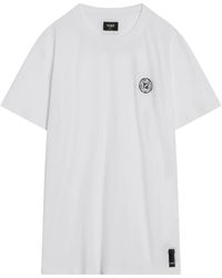 Fendi - Witte T-Shirt En Polo Collectie - Lyst