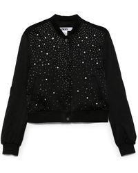 DKNY - Jassen ,Zwart ,Polyester Studded Bomberjack - Lyst