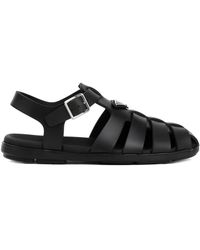 Prada - Cage Fisherman Sandals - Lyst