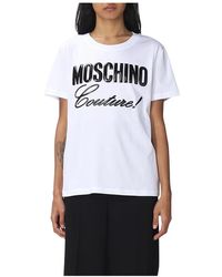 Moschino - Kurzarm t-shirt für frauen - Lyst