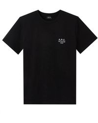 A.P.C. - Paris t-shirt raymond in schwarz - Lyst