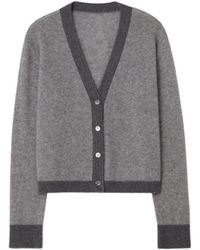 CLOEYS - Kasjmier Colourblock Cardigan Grijs - Lyst
