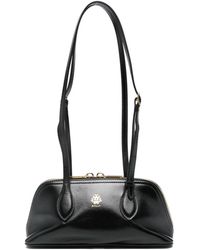 Bally - Zwarte Leren Rits Handtas - Lyst