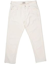 CYCLE - Jeans ,Wit ,Denim 5 Pocket Lucky Carrot Bull Denim Straight Jeans - Lyst