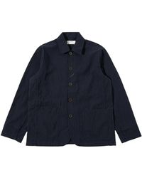 Universal Works - Jassen ,Blauw ,Originele Bakers Jas - Lyst