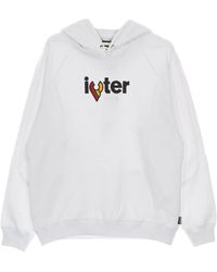 Iuter - Hoodies & Sweatvesten ,Wit ,Katoen Witte Lichtgewicht Hoodie Cinelli - Lyst
