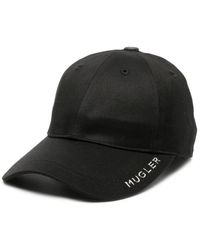 Mugler - Cappello nero in cotone organico - Lyst