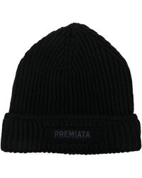 Premiata - Accessoires ,Zwart ,Zwarte Stijlvolle Hoeden - Lyst