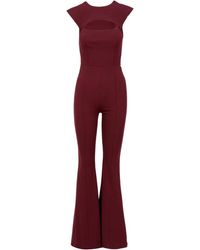 Aniye By - Jumpsuits & Playsuits ,Rood ,Wijde Broek Jumpsuit Met Schoudervullingen - Lyst