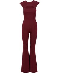 Aniye By - Jumpsuits & Playsuits ,Rood ,Wijde Broek Jumpsuit Met Schoudervullingen - Lyst