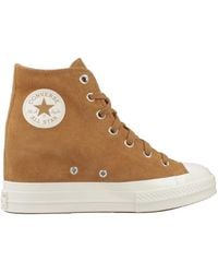 Converse - Chuck 70 Wedge Platform Suede - Lyst