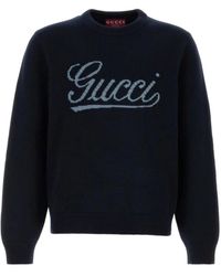 Gucci - Wollpullover Mit Rundhalsausschnitt - Lyst