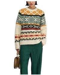 Semicouture - Round-Neck Knitwear - Lyst