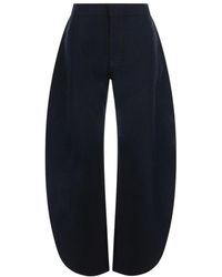 Alaïa - Petal Wool Denim Broek - Lyst
