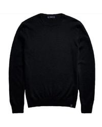 Fay - Klassischer Rundhals-Pullover Aus Feinstrick - Lyst