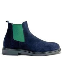 DUCA DI MORRONE - Wildleder Stiefeletten Mit Elastischen Einsätzen - Lyst
