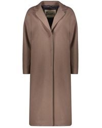 Herno - Jassen ,Wol Single-Breasted Coat - Lyst