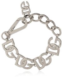 Dolce & Gabbana - Pulsera De Cadena Con Logo - Lyst