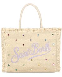 Mc2 Saint Barth - Baumwoll-Schultertasche Mit Strass - Lyst