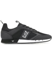 EA7 - Schoenen ,Zwart ,Zwarte Casual Trainers Sneakers - Lyst