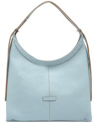 Gianni Chiarini - Tassen ,Blauw ,Sky Groene Leren Crossbody Tas - Lyst