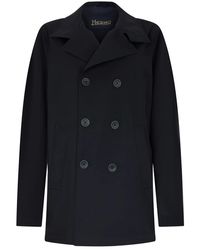 Herno - Double-Breasted Jas - Lyst