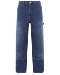 Stussy - Blaue oversize workwear jeans - Lyst