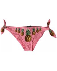 Dolce & Gabbana - Roze Ananas Bikini Broekjes - Lyst