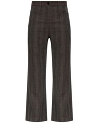 Acne Studios - Broeken ,Bruin ,Wol Tailored Wool Check Broeken - Lyst