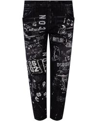 DSquared² Cool Girl Cropped Jean - Zwart