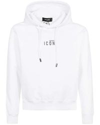 DSquared² - Icon baumwoll hoodie - Lyst