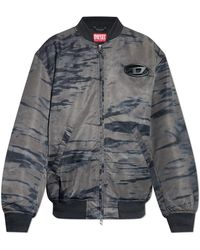 DIESEL - Jassen ,Grijs ,Polyester Jas J-Kepes-Dlbz - Lyst