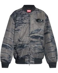 DIESEL - Jassen ,Grijs ,Polyester Jas J-Kepes-Dlbz - Lyst
