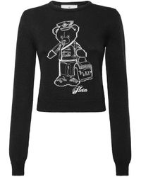 Philipp Plein - Cropped Rundhals-Pullover Teddy - Lyst