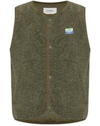 American Vintage - Harig Vest Met Logopatch - Lyst