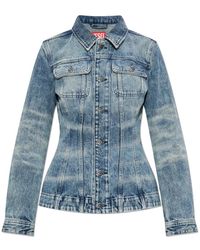 DIESEL - Jassen ,Blauw ,Denim Denim Jas De-Katerin-Fsh - Lyst