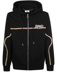 Gcds - Hoodies & Sweatvesten ,Zwart ,Katoen Logo Detail Katoenen Sweatshirt - Lyst