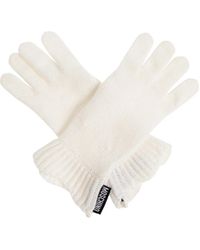 Moschino - Handschuhe Mit Logo-Patch - Lyst