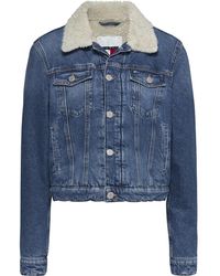 Tommy Hilfiger - Jassen ,Blauw ,Denim Blauwe Jassen & Mantels Ss 24 - Lyst