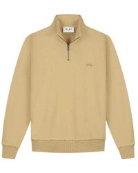 OLAF HUSSEIN - Hoodies & Sweatvesten ,Katoen Signature Zip Mock - Lyst