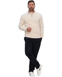 Profuomo - Hoodies & Sweatvesten ,Katoen Pullover Half Zip Twinkle Slub - Lyst