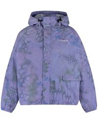 flâneur - Jassen ,Veelkleurig ,Nylon Schildpad Nylon Jas Blauw Paars - Lyst