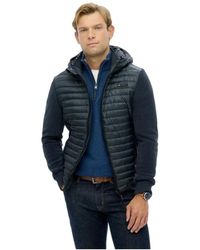Superdry - Jassen ,Blauw ,Storm Hybrid Jacket - Lyst